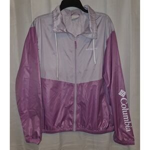 Columbia Women's Morning View Collared Windbreaker Purple Size Large